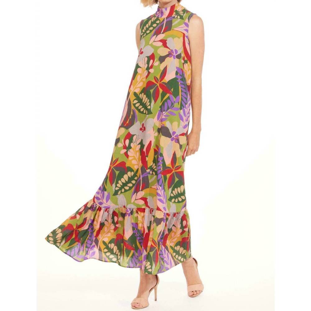 Eva Franco Multicolor Floral Maxi Dress
